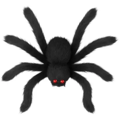 Decor paianjen negru 125 cm