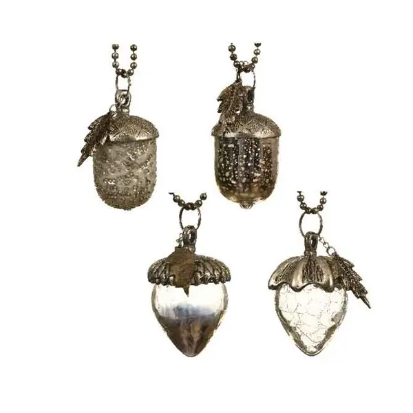 Decoratiune - Bauble Acorn - Argent - mai multe modele | Kaemingk