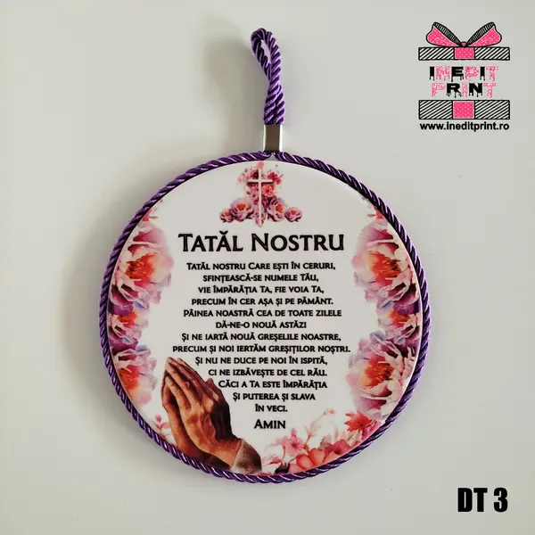 Decoratiune ceramica Tatal nostru DT3