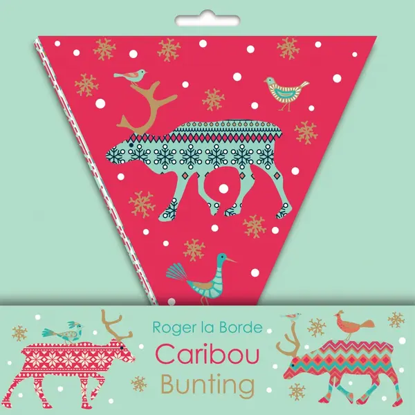 Decoratiune Craciun - Caribou Christmas Bunting | Roger la Borde