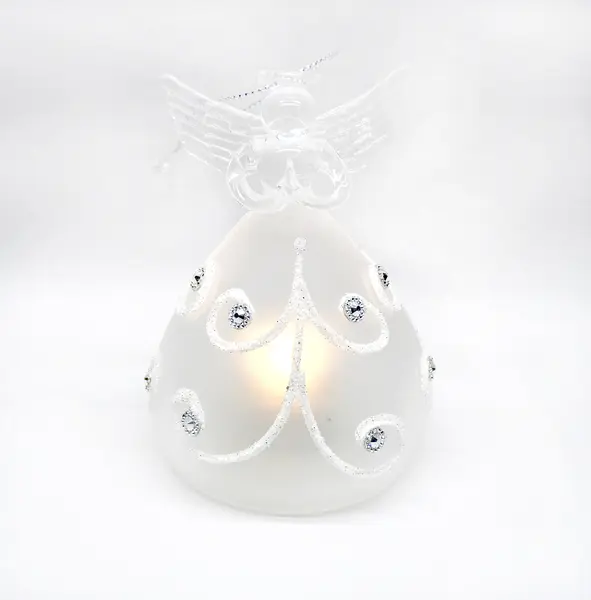 Decoratiune Craciun - Glass Angel with Light, spirale | Everbright Gifts