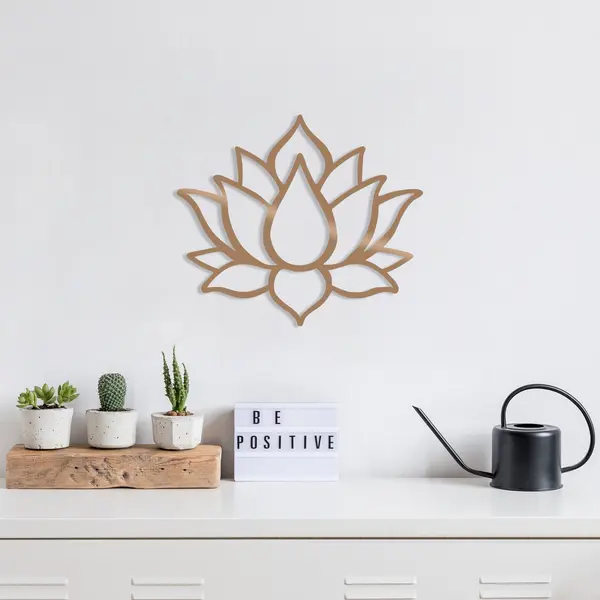 Decoratiune de perete Metal Tanelorn, Cupru, 43x50 cm