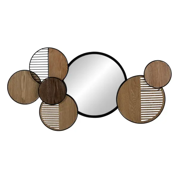 Decoratiune de perete PARISA MIRROR - Lemn