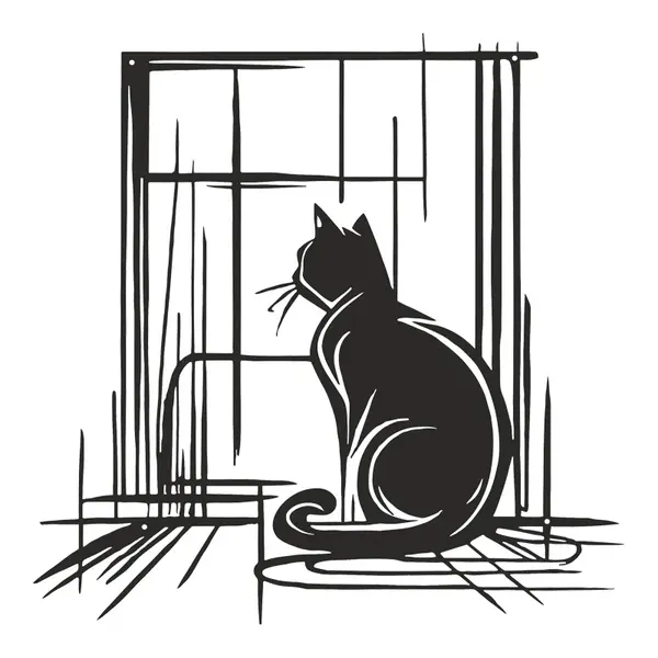 Decorațiune metal Wall deco Caten negru metal, 50x50 cm