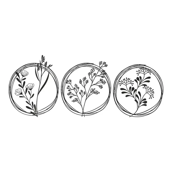 Decorațiune metal Wall deco Fremio set 3 piese negru metal, Ø80x1 cm