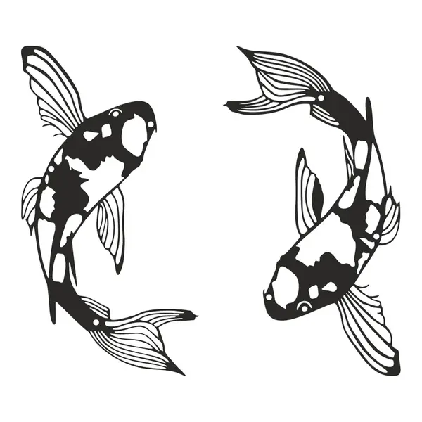 Decorațiune metal Wall deco Set of 2 pieces Konda negru metal, 17x32 cm