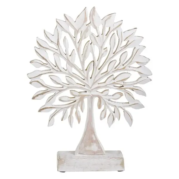 Decoratiune pentru masa model vintage Copacul vietii, lemn,28x22x5 cm
