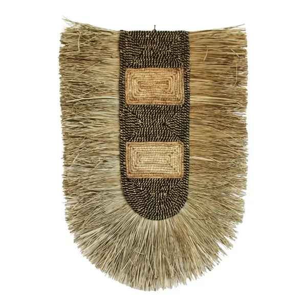 Decoratiune perete Baffen I matting culoare naturala 60x85x10 cm