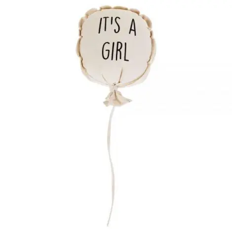 Decoratiune perete balon Childhome, 35x26x8 cm, Fata
