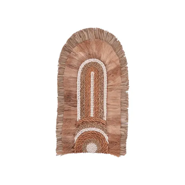 Decoratiune perete Earsy I, mat Natural, 48x26x8 cm