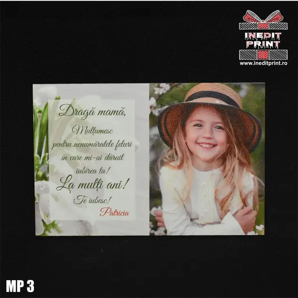Decoratiune personalizata cu magnet MM3 15 cm