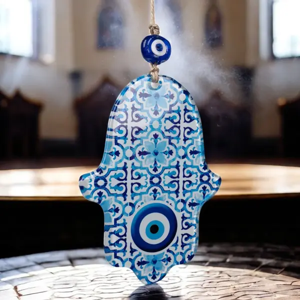 Decorațiune religioasă din sticlă cu Palma Maicii Domnului - Default Title