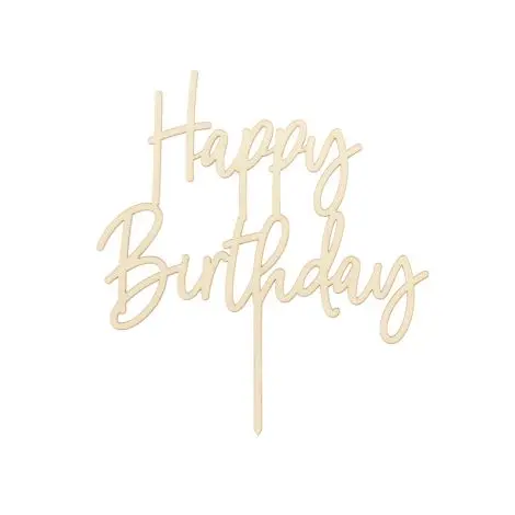 Decoratiune tort happy birthday 16.5 cm