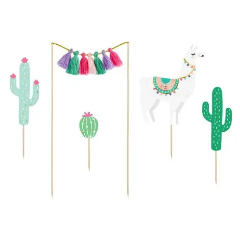 Decoratiuni tort llama 5 buc