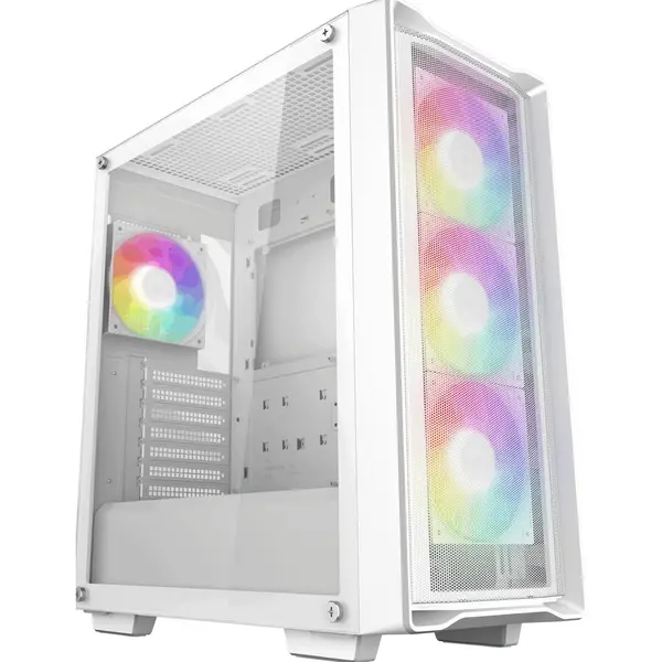 Deepcool Carcasa Deepcool CC560 MESH V2, ARGB, Fara sursa, Alb
