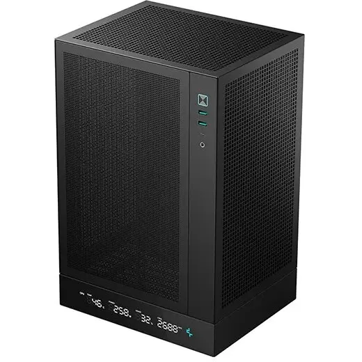Deepcool Carcasa Deepcool CH170 DIGITAL, Mini-ITX, Negru