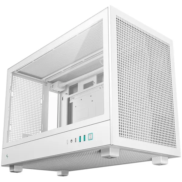 Deepcool Carcasa Deepcool CH260, Mini Tower, Tempered Glass, 6 Ventilatoare Suportate, ALB