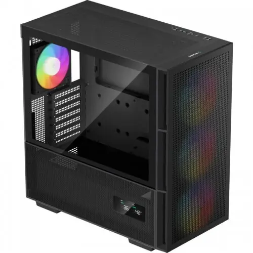 Deepcool Carcasa Deepcool CH560 Digital ARGB, Mid Tower, Fara sursa, Negru