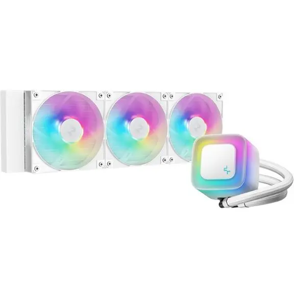 Deepcool Cooler CPU Deepcool LE360 V2, aRGB, 500 - 2100 rpm, Alb
