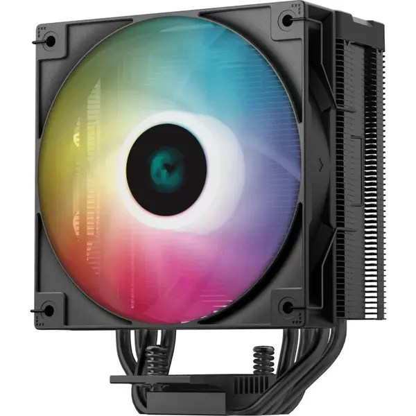 Deepcool Cooler Procesor DEEPCOOL AG400 DIGITAL ARGB NEGRU, marime heatsink 120x92x150mm, un ventilator ARGB, viteza ventilator 500-2100 RPM