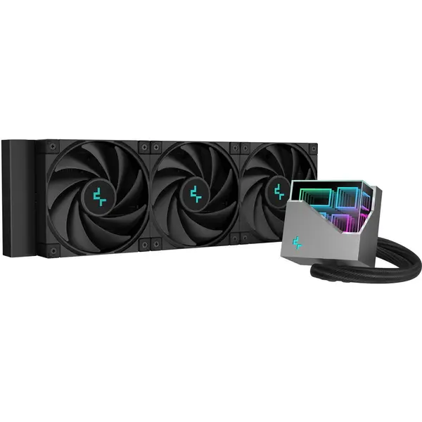 Deepcool Cooler Procesor DEEPCOOL LT720 NEGRU, cu lichid, marime radiator 120mm, 3 ventilatoare, Viteza ventilatoare 500-2250 RPM