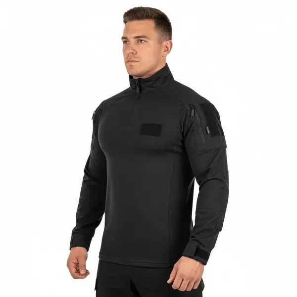 DEFCON 5 Tiger Combat Shirt – Bluza Tactica Profesionala Forte de Ordine - NEGRU / S