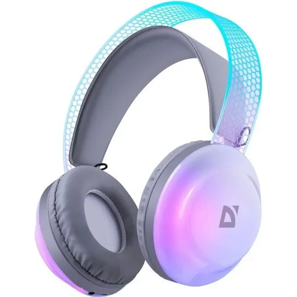 Defender Casti wireless Defender FreeMotion B651, Bluetooth, RGB, 32Ohm, 20Hz-20kHz, Gri