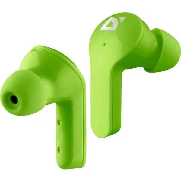 Defender Casti wireless, Defender, model Twins 916, Bluetooth 5.0, autonomie 4h, Verde