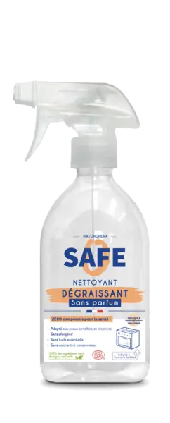 Degresant bio multisuprafete cu pulverizator si fara parfum sau alergeni, 500ml, Safe