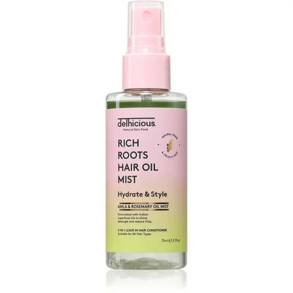 delhicious RICH ROOTS 5-in-1 Hair Oil Mist conditioner Spray Leave-in 75 ml