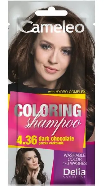 Delia Cameleo Șampon colorant la plic , 4.36 Dark Chocolate, 40 ml