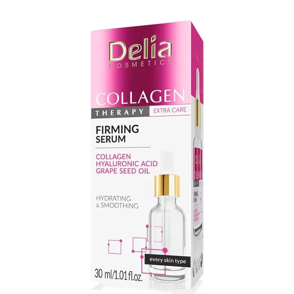 Delia Collagen Hyaluronic Acid Grape Seed Oil Firming Serum 30ml