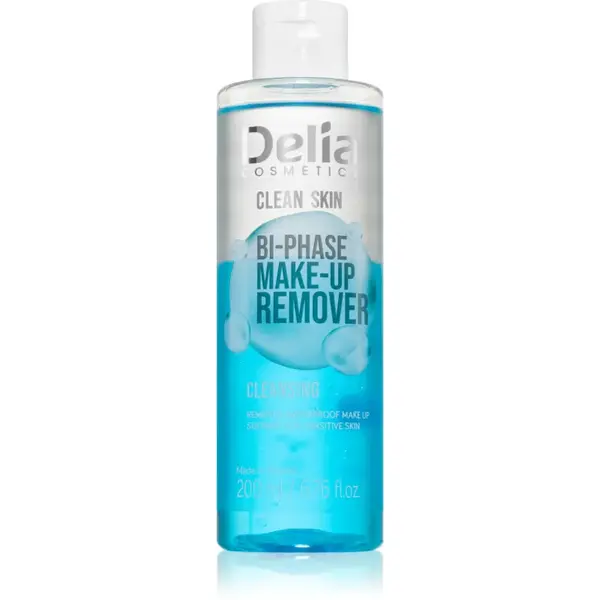 Delia Cosmetics Clean Skin demachiant in doua faze pentru fata si zona ochilor 200 ml