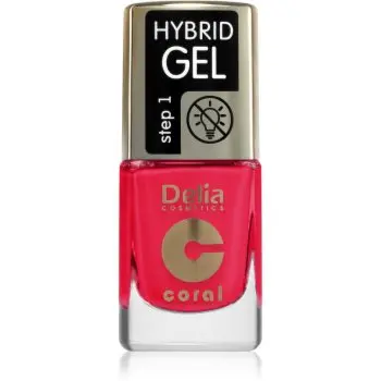 Delia Cosmetics Coral Nail Enamel Hybrid Gel lac de unghii sub forma de gel