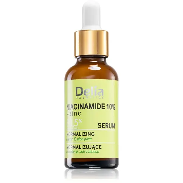 Delia Cosmetics Niacinamide 10% + zinc ser revigorant pentru fata, gat si piept 30 ml