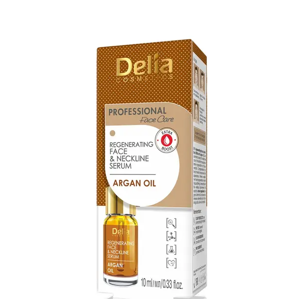 Delia Face & Neckline Serum Anti-Wrinkle Treatment - Regenerating with Argan Oil 10ml