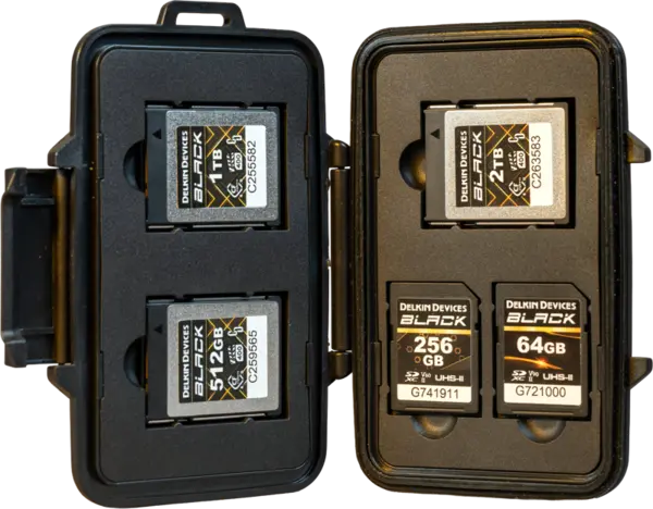 Delkin carcasa rezistenta la apapentru CFexpress Type B (Tote for 3xCFexpress Type B/2xSD & 2xmicroSD)