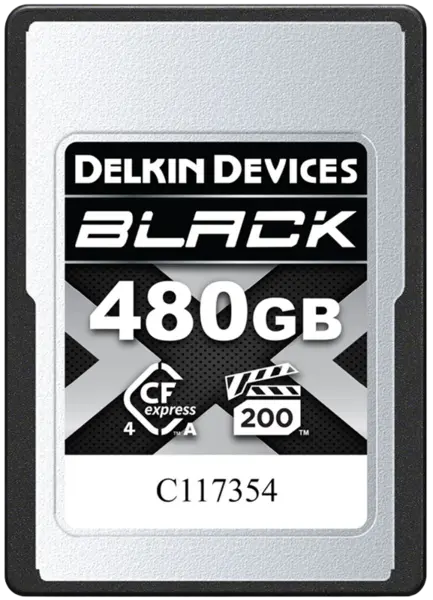 Delkin CFexpress 4.0 BLACK, VGP200, R1830/W1710 (Type A | 4.0) 480GB, Card memorie CFExpress