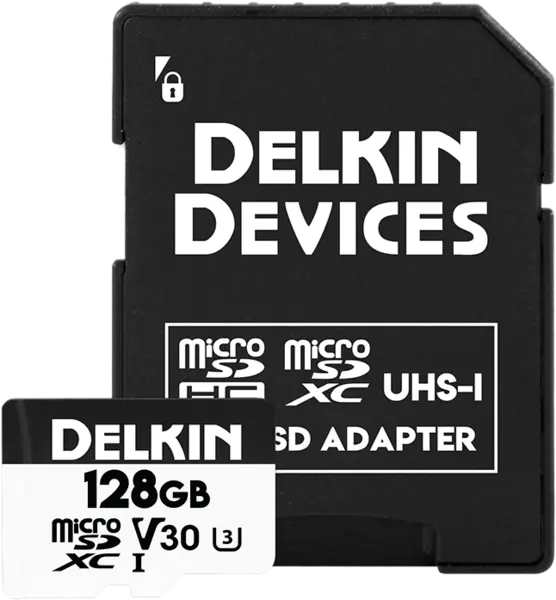 Delkin microSDXC Trail Cam Hyperspeed R100/W75 (V30) 128GB, Card memorie SD