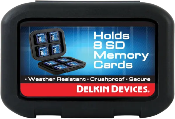 Delkin Weather Resistant Case for 8 SD cards, Husa carduri, suport 8 carduri