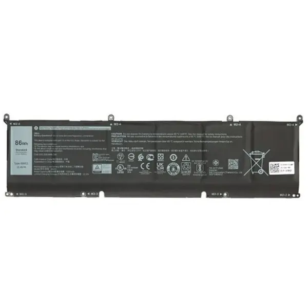 Dell Baterie Laptop, Dell, 70N2F, 070N2F, P91F002, 8FCTC, P105F, P105F001, P105F003, P105F005, P106F, P107F001, P109F, P109F002, P109F005, P117F003, P117F004, M59JH, 08FCTC, 69KF2, 11.4V, 7167mAh, 86Wh