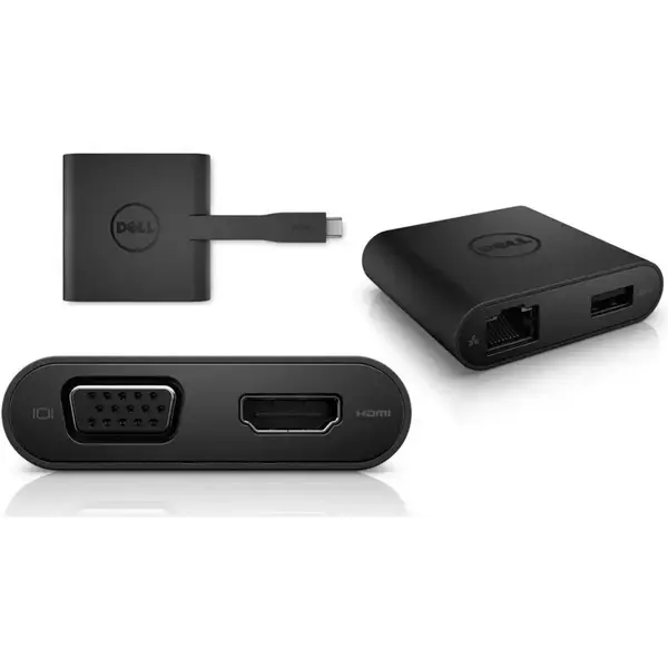 Dell Dell Adapter - USB-C to HDMI/VGA/Ethernet/USB 3.0 DA200