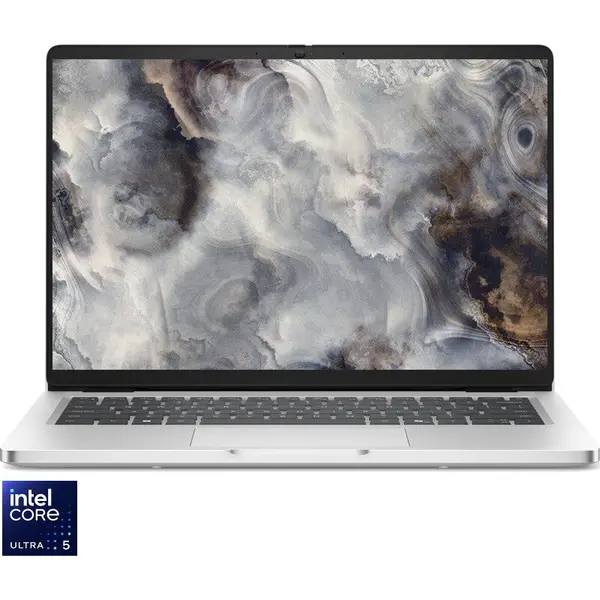 Dell Laptop DELL 14'' Pro 14 PC14250, FHD+, Procesor Intel® Core™ Ultra 5 235U (12M Cache, up to 4.90 GHz), 16GB DDR5, 512GB SSD, Intel Graphics, Linux, Platinum Silver, 3Y ProSupport