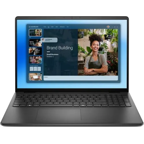 Dell Laptop Dell 16 DC16250, Intel Core 7 150U, 16 inch WUXGA, 16GB RAM, 1TB SSD, Windows 11 Pro, Negru (INT Keyboard)