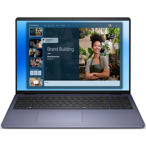Dell Laptop Dell 16 DC16251, Intel Core 7 150U, 16 inch, RAM 32GB, SSD 1TB, Intel Graphics, Windows 11 Pro, Albastru