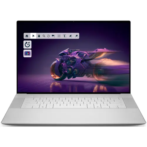 Dell Laptop Dell 16 Premium DA16250 (Procesor Intel® Core™ Ultra 7 255H (24M Cache, up to 5.1 GHz), 16.3 WUXGA, 16GB LPDDR5X, 1TB SSD, nVidia GeForce RTX 5050 @8GB, Windows 11 Pro, Argintiu