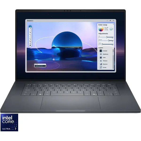 Dell Laptop DELL 16'' Pro Max 16 Premium MA16250, FHD+ 120Hz VRR, Procesor Intel® Core™ Ultra 7 265H (24M Cache, up to 5.30 GHz), 32GB LPDDR5X, 1TB SSD, RTX PRO 1000 Blackwell 8GB, Win 11 Pro, 3Yr ProSupport
