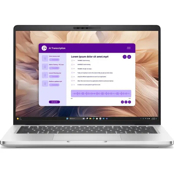 Dell Laptop Dell Pro 14 Plus PB14250, Procesor Intel® Core™ Ultra 7 266V, Display 14 FHD+ 400 nits, RAM 16GB LPDDR5x, 1TB SSD, Placa video Intel Arc 140V Graphics, Windows 11 Pro, Gri