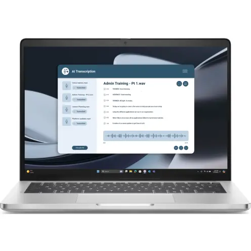 Dell Laptop Dell Pro 14 Plus PB14255, 14 inch, WUXGA, procesor AMD Ryzen AI 7 PRO 350 (16M Cache, pana la 5.0 GHz), 32GB RAM, 1TB SSD, AMD Radeon 860M Graphics, Windows 11 Pro, Argintiu