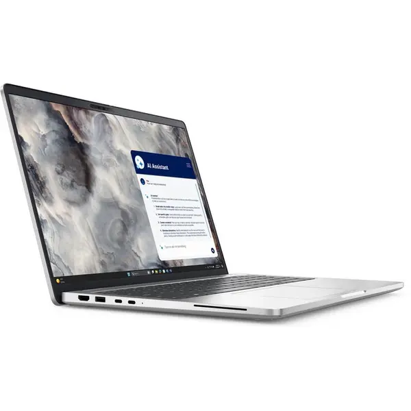 Dell Laptop Dell Pro 16 PB16250, 16 inch 1920 x 1200, Intel Core Ultra 7 268V (8 C / 8 T, 2.2 GHz - 5.0 GHz, 12 MB cache), 32 GB RAM, 1 TB SSD, Intel Graphics, Windows 11 Pro, Gri (INT Keyboard)